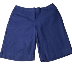 IZOD Women's Blue Bermuda Golf Shorts sz 6